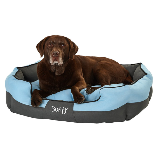(Blue, X-Large) Bunty Anchor Dog Bed | Heavy-Duty Water Resistant Pet Bed