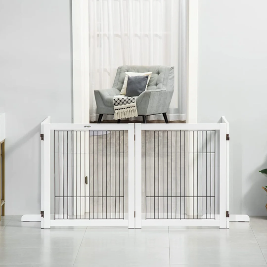 Marrero Wooden Free Standing Pet Gate