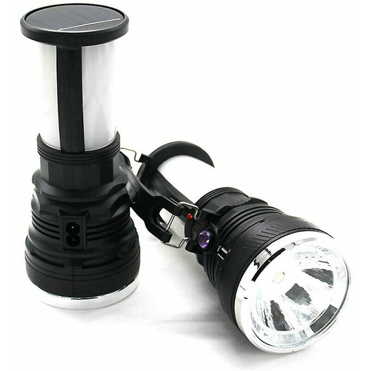 Solar lamp led rechargeable battery outdoor flashlight camping tent lamp lantern