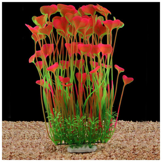 Aquarium Decoration Aquarium Landscaping Simulation Waterweed Faux Waterweed Ornaments Plastic Algae (Rose