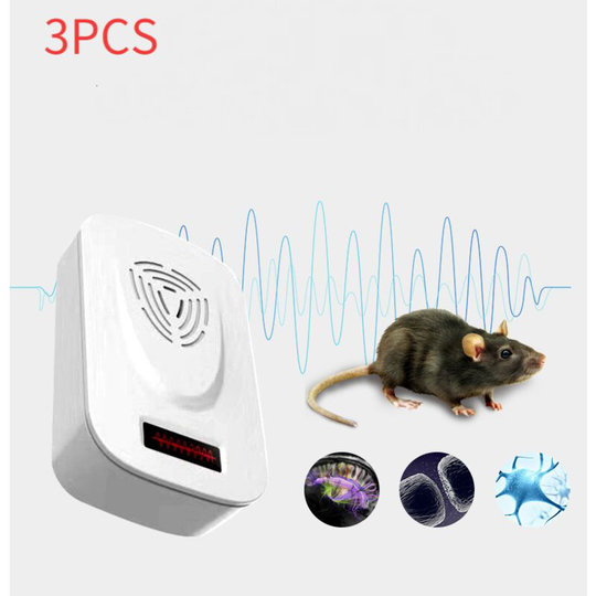 3PCS Thsinde Ultrasonic Mouse Repellent, Ultrasonic Mouse Repellent Device Anti Rodent Insect Repellent, Anti Fly, Mosquito, Cockroach, Ant, Spider,