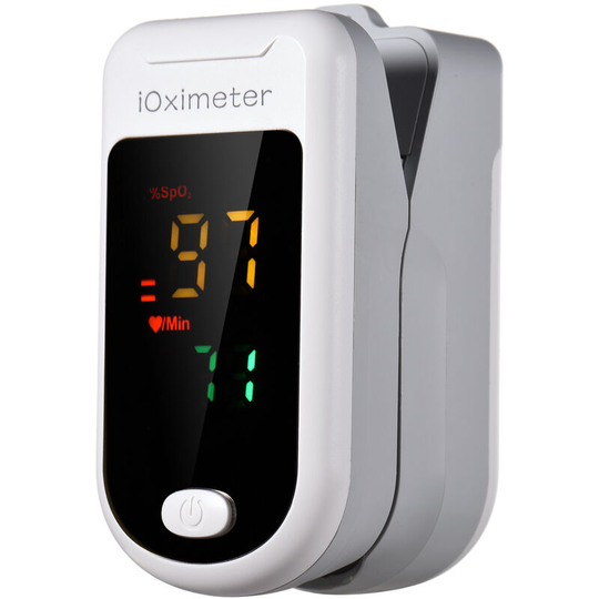 Fingertip Pulse Oximeter Mini SpO2 Monitor Blood Oxygen Saturation & Pulse Rate Measurement Meter 2 Directions Display Screen