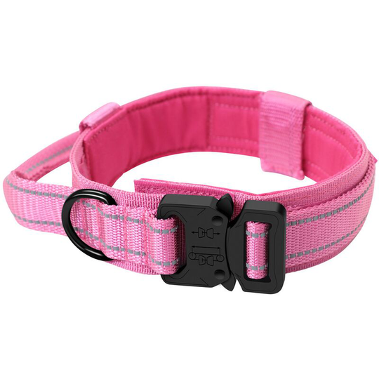 K9 Pet Dog Tactical Collar - Heavy Duty Military Style Dog Collar Metal Clasp for Quick Release