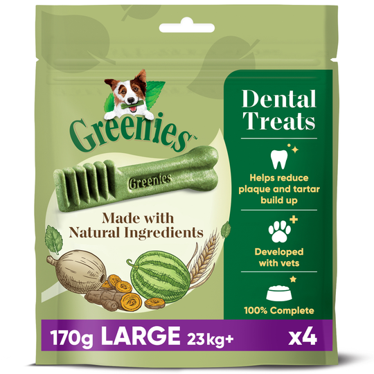 Greenies Canine Dental Chews - Large (170g / 4 treats)
