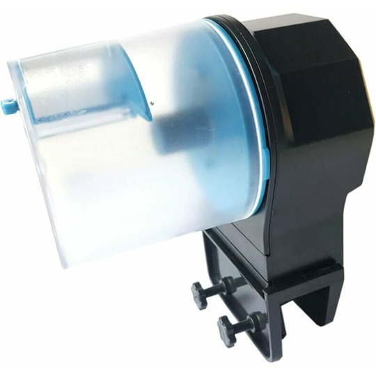 1 Pcs Automatic Fish Feeder for Fish Tank or Aquarium Moisture-Proof Food Timer Dispenser for Fish Tank or Aquarium (Blue)