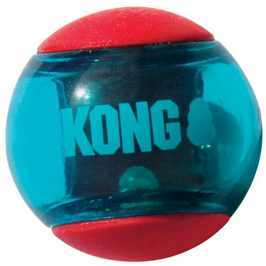 Squeezz Action Red Dog Ball (Multipack) (Medium) (May Vary) - May Vary - Kong