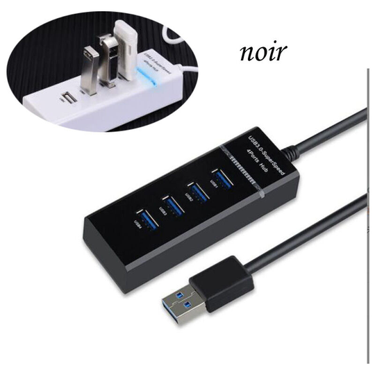 Thsinde - usb Hub, usb Splitter, 4 Ports 3.0 One to Four High Speed usb Hub Computer usb Splitter for Extension (Black)