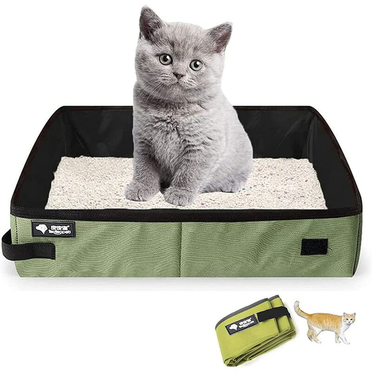 Lightweight Collapsible Cat Litter Box Collapsible Cat Litter Box Waterproof Portable Cat Litter Box Pets for Travel and Outdoor Trips