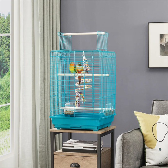 Beckett 58Cm Iron Play Top Flight Cage with Perch