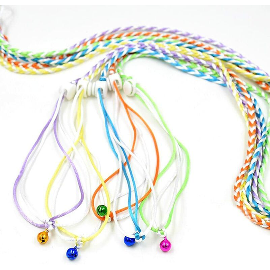 Modou - Hamster Harness and Leash, Adjustable Harness Rope for Pet Hamster Leash, Mouse Collar Rope (1.4m with Bell)