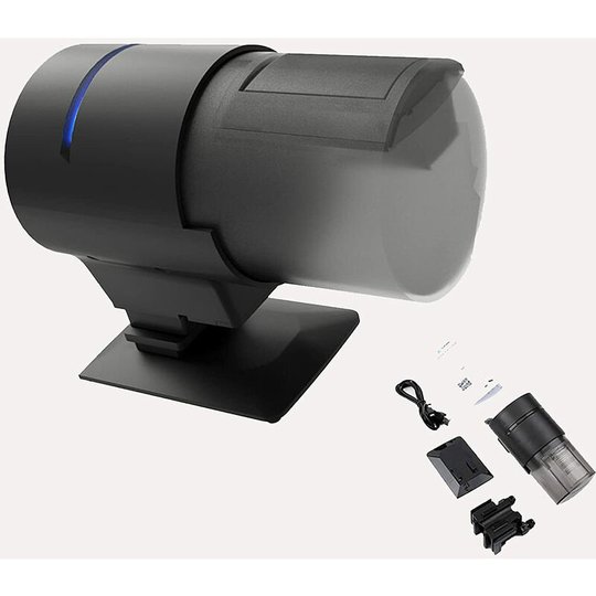 Perle Rare - 210ml Automatic Fish Feeder, Aquarium Automatic Fish Food Dispenser, Adjustable Multifunctional Fish Feeder for Holidays and Weekends