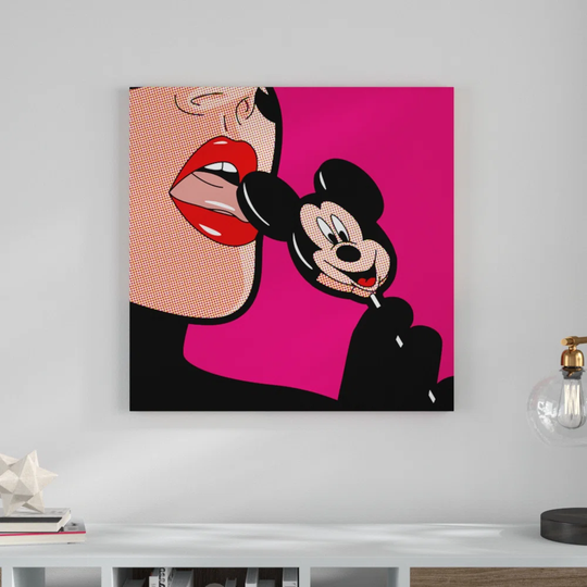 Candy Mouse by Léon Graphic Art on Canvas