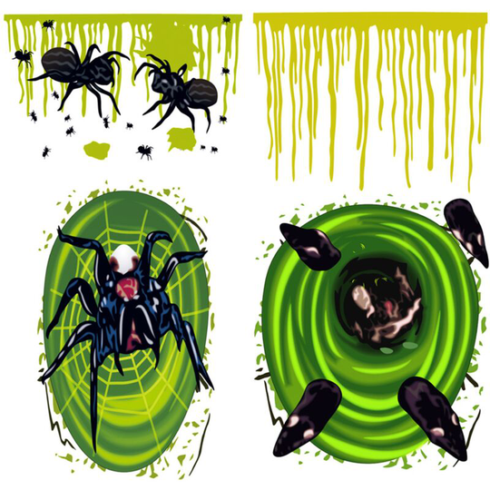 Sun Flowergb - 2 Pack Halloween Toilet Seat Covers 3D Horror Morphing Decal for Halloween Themed Home Decor (Spider and Mouse), Horror Festival