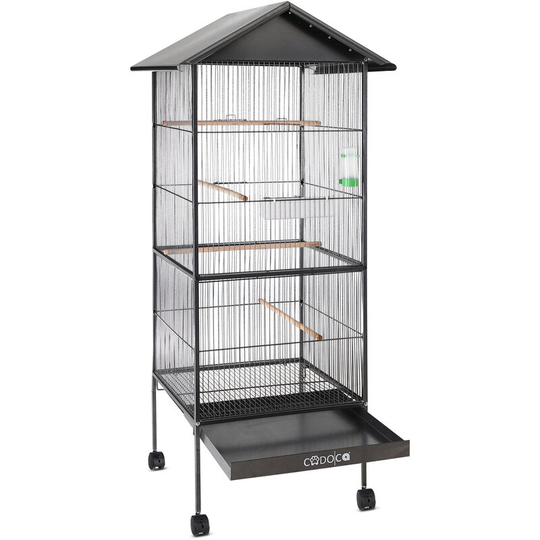 Large Metal Aviary Bird Cage xl 2 Doors Suitable for Budgies, Parrots etc. Aviary with roof