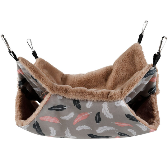 (34x34cm) Winter Warm Hamster Hammock Guinea Pig Hanging Beds House for Small Animal Cage Rat Squirrel Chinchillas Nests Pets Supplies