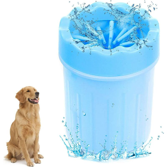 Dog Paw Cleaner, Portable Dog Paw Scrubber, Upgrade Dog Paw Cleaner, Portable Dog Paw Scrubber Pet Cleaning Brush(Blue)