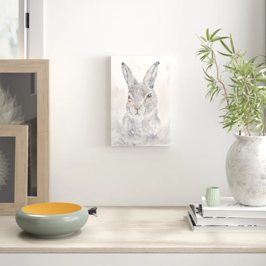 Misty Rabbit by Thimble Sparrow - Wrapped Canvas Painting Print
