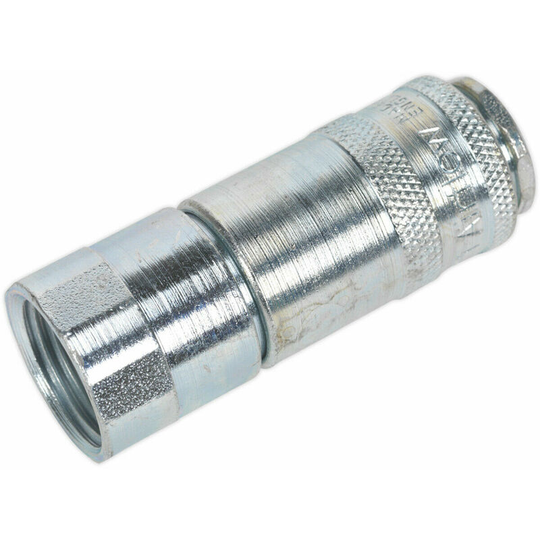 1/2 Inch BSPT Coupling Body Adaptor - Female Thread - 100 psi Free Airflow Rate