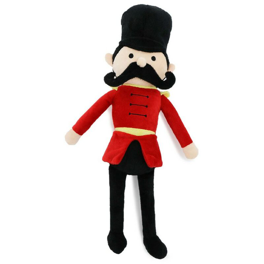 Nigel Nutcracker Christmas Plush Dog Toy (One Size) (Red/Black) - Red/Black - Ancol