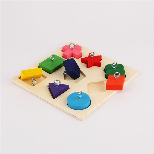 Kartokner - Block Toy for Hamster Gerbil Budgies Budgie Parakeet Cockatiel Lovebirds Parrot Educational Toys Bird Puzzle ToyBird Forage Wooden Toys