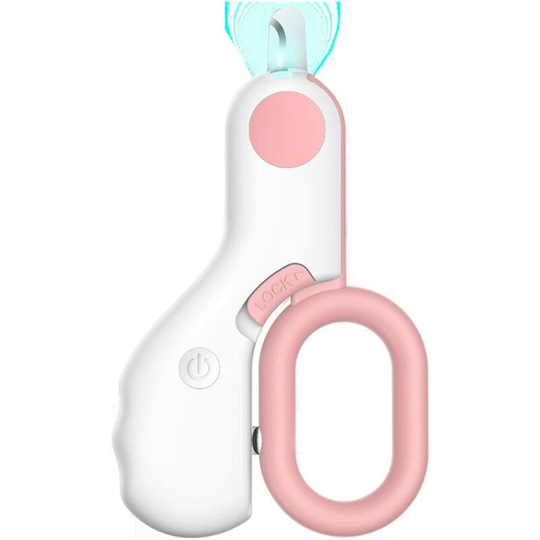 Cat Rabbit Dog Nail Clipper and Nail Clippers with Light to Avoid Overcutting Professional Small Animal Grooming Tool Nail Clippers (Pink)