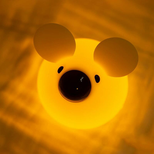 Night Light Cartoon Rat Lantern Color Changing Silicone Bedside Lamp Decoration Girls Gifts for Home Decor