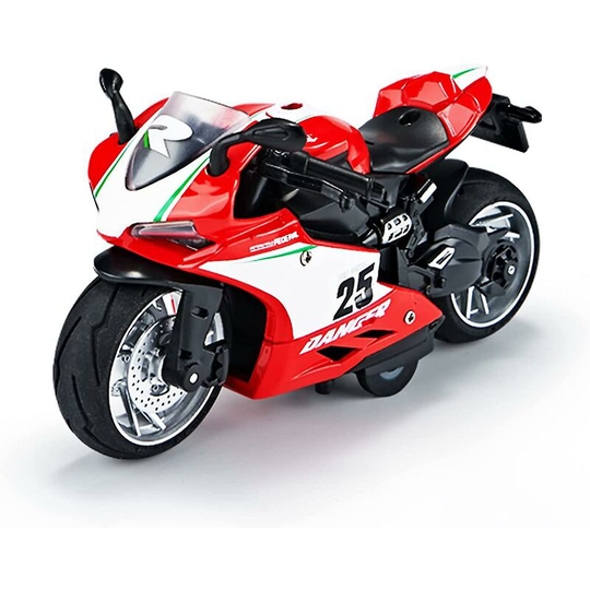 Motorbike Toy Pull Back Vehicles Alloy Toy Motorbike with Sound and Light 1:12 Scale Replica Motorbike Motorbike Toy