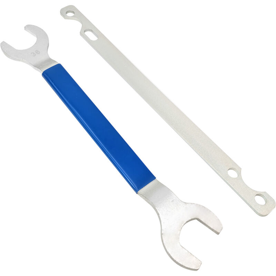 2PCS Fan Clutch Nut Wrench & Clutch Holder Removal Tool Kit Replacement for BMW Mercedes Ford 36mm x 32mm,model:Blue & Silver
