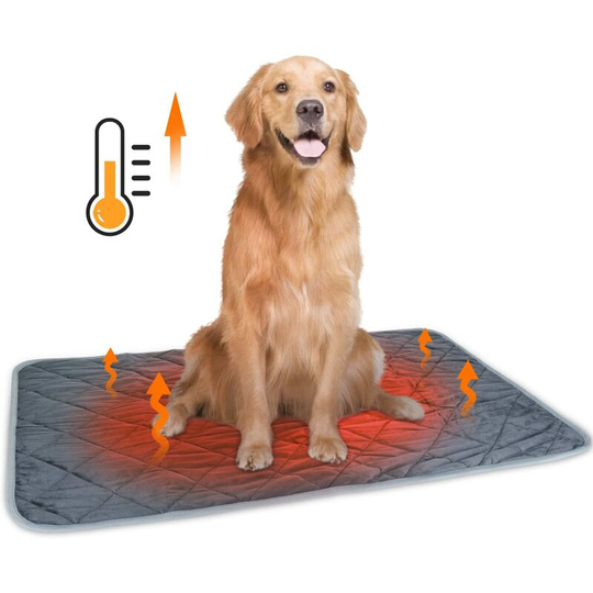 Self-Heating Cushion for Cat & Dog, Puppy Pet Heating Mat Washable Non-Slip, Soft Plush Thermal Blanket, Eco-Friendly Extra Warm Mattress Bed, xxl