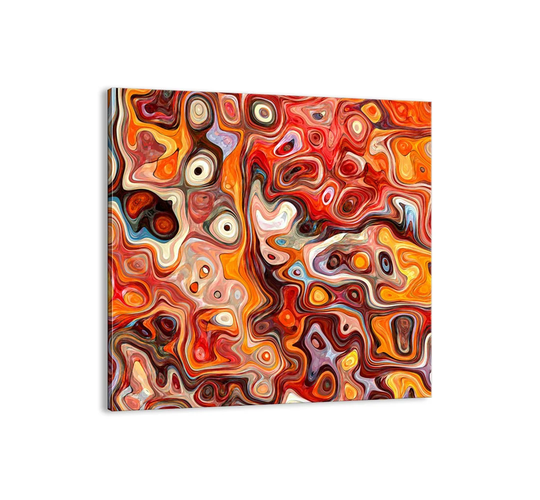 'If the Nuts Melted in Honey' - Unframed Graphic Art Print on Canvas