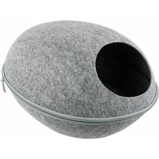 Echoo - Cat Pet Cave Cat Cave Bed Cat Bed for Cats Kittens Pets light grey