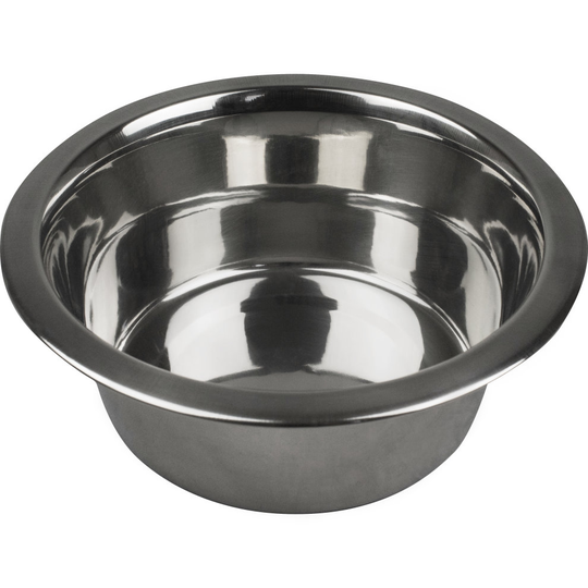 (2x Large Bowls) CJ's Replacement Bowls For Dog Cat Pet Food Water Feeding Stainless Steel Spare