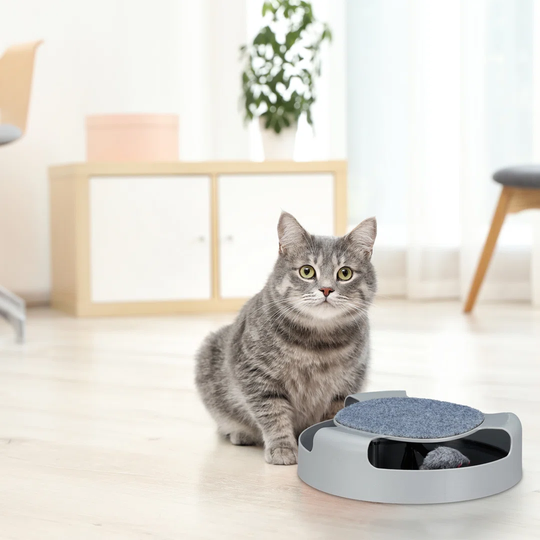 7cm Deckard Cat Toy Ball Track with Mouse Cat Perch