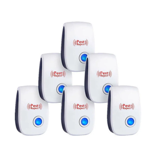 Set of 6 ultrasonic repellents for electronic harmful insects and ultrasound - insects