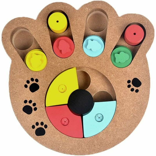 Toy Dog Intelligence Educational Game Dogs Interactive Hiding Game Dog Toy Interactive Hiding Game Kibble Dispenser for Dog and Cat