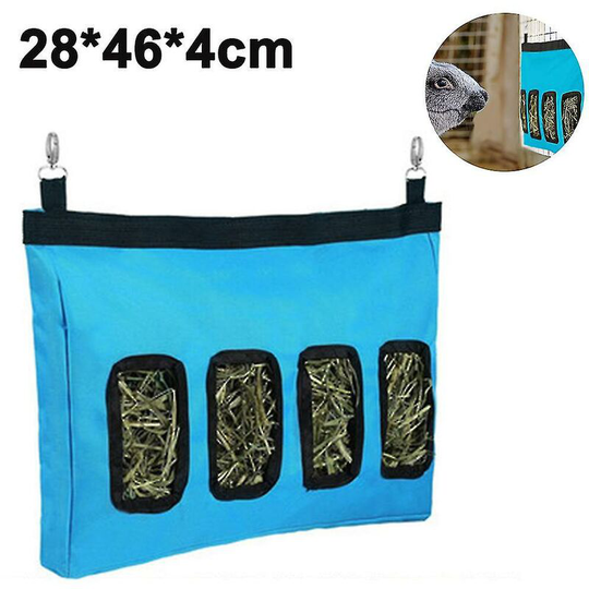 Good quality bag for rabbit hay feeder, guinea pig hay feeder storage, blue rabbit feeder