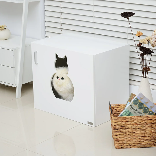 Edwin Wooden Cat Litter Box