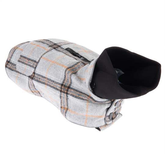 Flannel Check Dog Coat - approx. 55cm Back Length