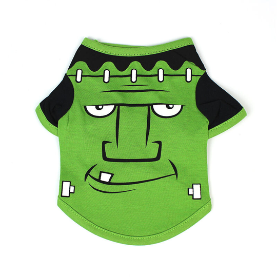 Dog Halloween Shirt Pet t Shirt Dog Pet Clothes Pet Halloween Clothes Halloween Costume Dog Shirts (Green l)