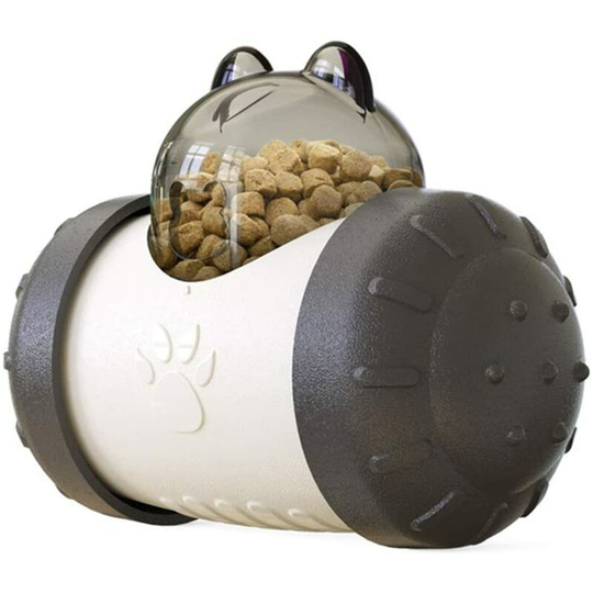 Salad Bowl Cat and Dog General Toy Cup for Pets Puzzle Slow Food Leakage Ball without Electric Pet Interactive Food Leakage Black - Litzee