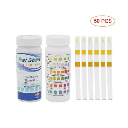 (2 Bottles(100PCS)) 50/100x Chlorine Dip Test Strips Hot Tub Water SPA Swimming Pool PH Tester Paper