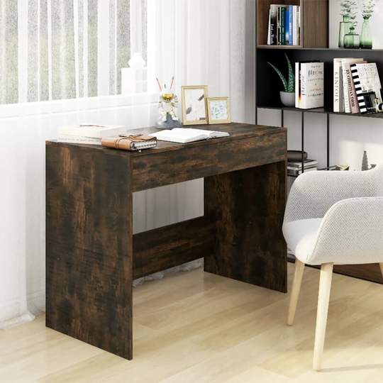 Asupermall - Desk Smoked Oak 101x50x76.5 cm Chipboard