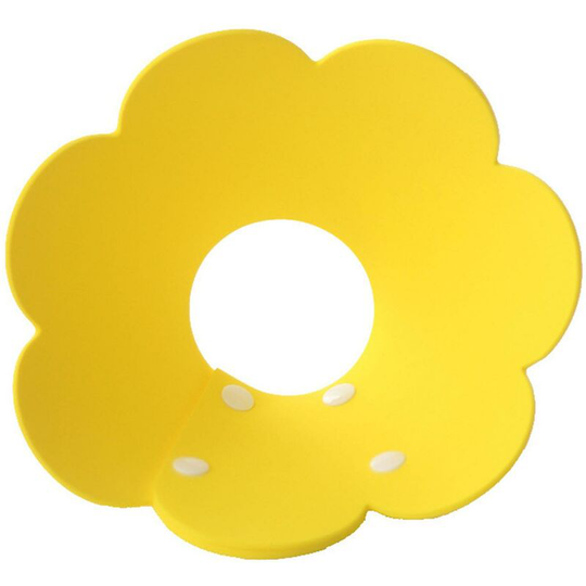 Flower Design Protective Collar Eva Cat Leak Proof Collar Indoor Yellow, m