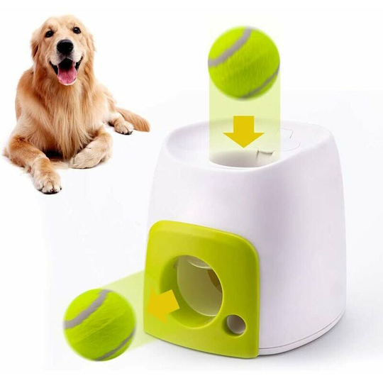 Monly - Automatic Interactive Dog Ball Launcher Food Reward Machine Tennis Ball Launcher For Dog Training