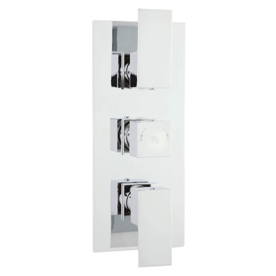 Art Triple Concealed Thermostatic/Diverter Shower Valve