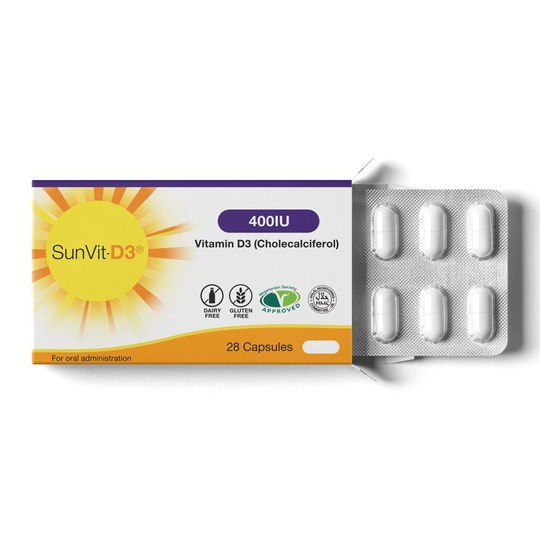 Vitamin D3 400IU 28 Capsule Pack - Recommended Dose