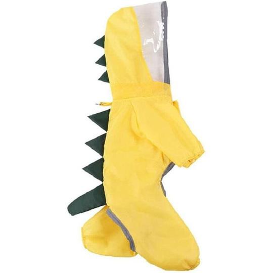Raincoat Dog Raincoat Raincoat with Hood Dinosaur Dinosaurs Vacuum Cleaner for Small Dogs Puppy Chihuahua Chihuahua teeddy Yellow m