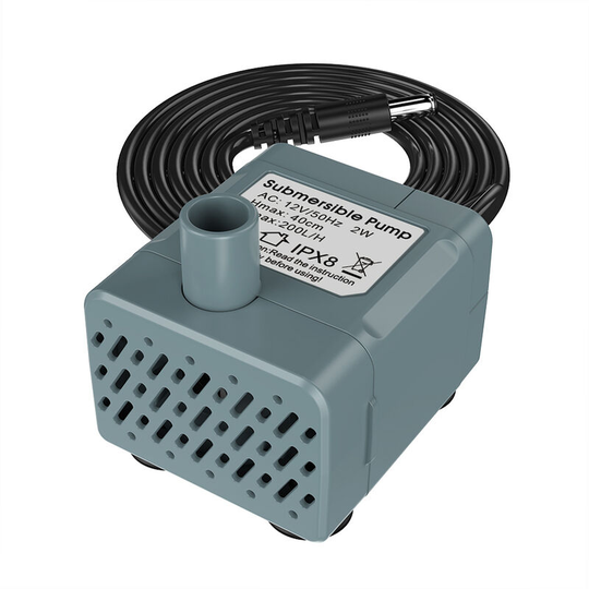Patent Water Pump with Power Cord IPX8 for Cat Pet Water Fountain Aquarium Fish Tank