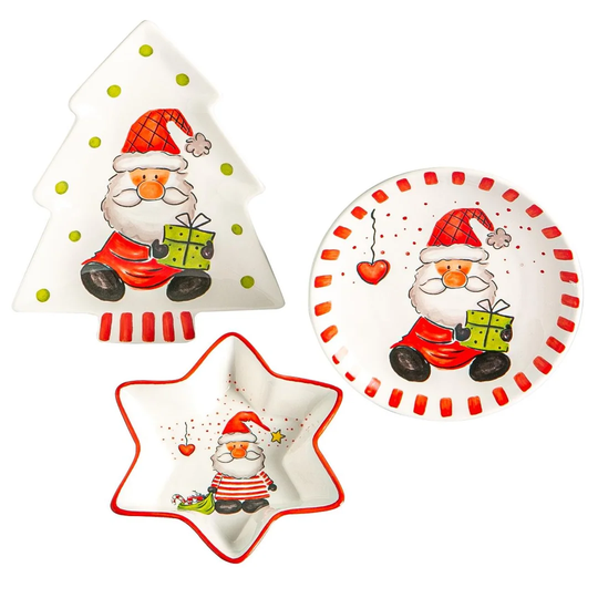 Father Christmas 12 Piece Platter Set
