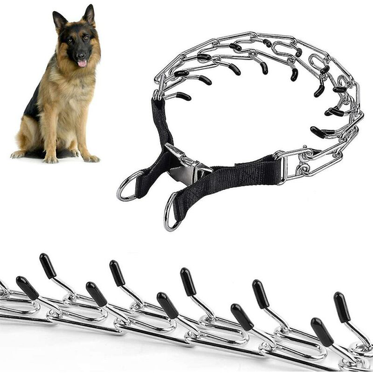 Dog Training Collar, Stainless Steel Adjustable Links with Comfort (3.0mm x 50cm).